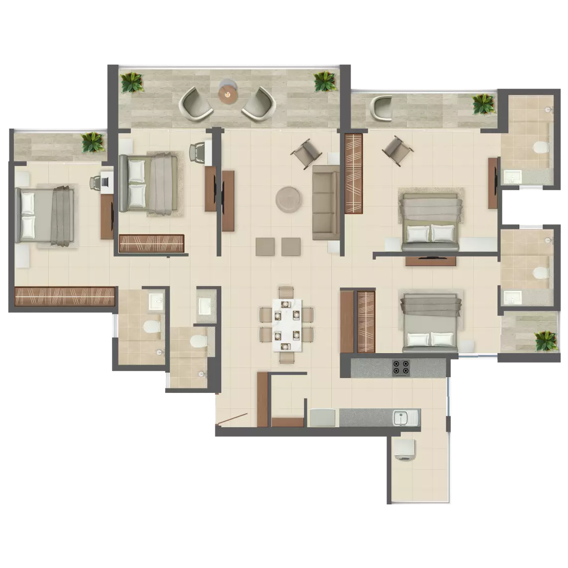 Rohan harita 4BHK